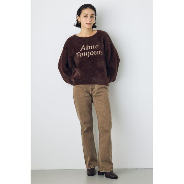 シャギーアソートロゴニット | AZUL BY MOUSSY | 詳細画像16 