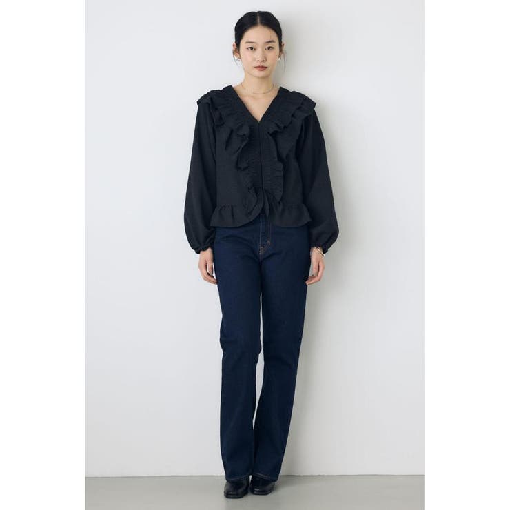 フロントホックラッフルブラウス | AZUL BY MOUSSY | 詳細画像15 