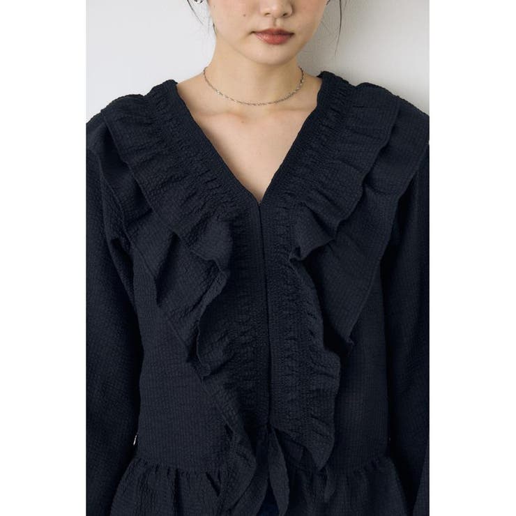 フロントホックラッフルブラウス | AZUL BY MOUSSY | 詳細画像16 