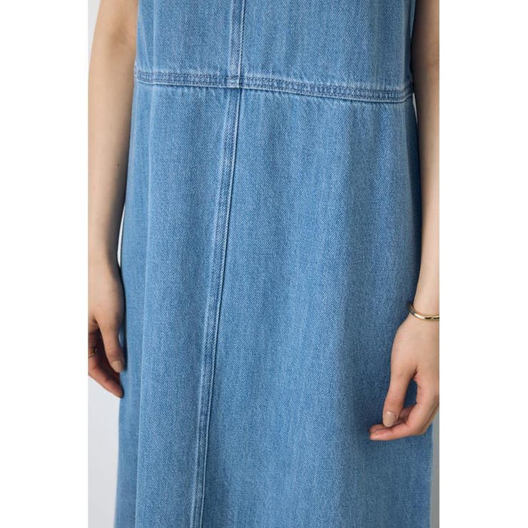 甘撚りデニムワンピース | AZUL BY MOUSSY | 詳細画像9 