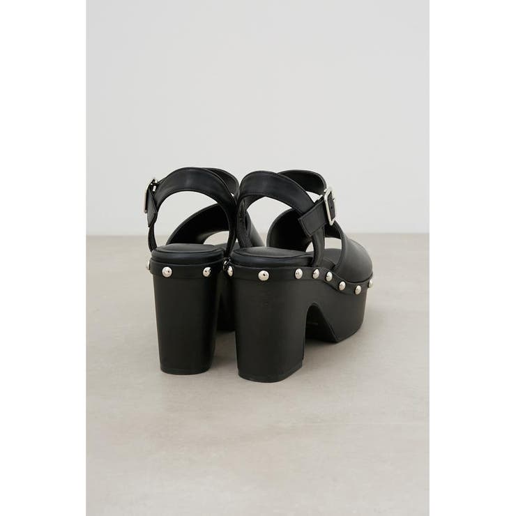 CHUNKY HEEL STUDS SANDALS | AZUL BY MOUSSY | 詳細画像4 
