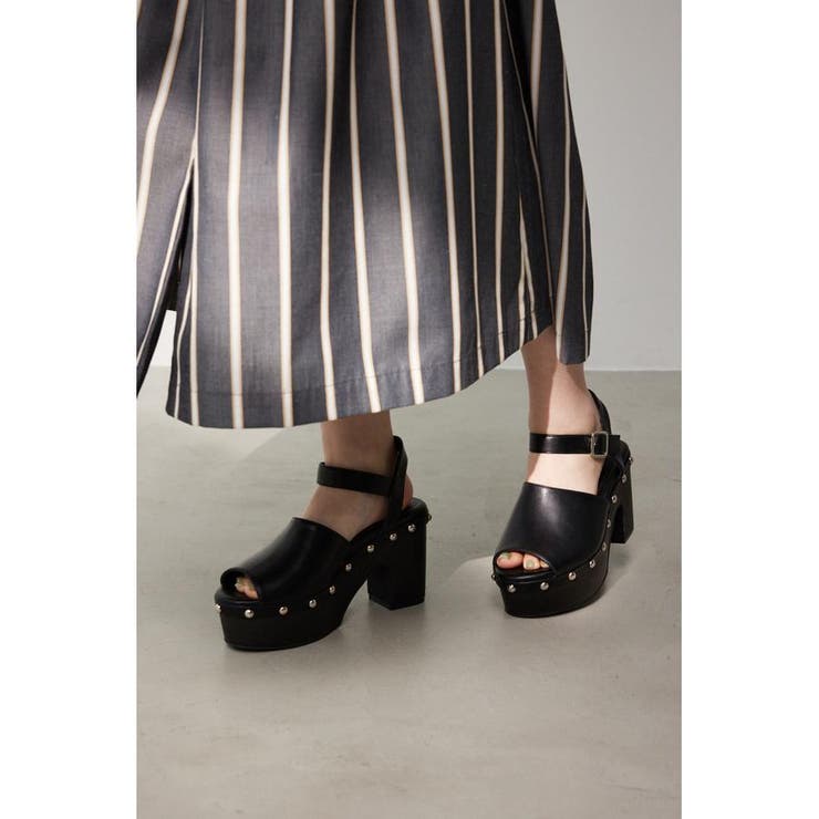 CHUNKY HEEL STUDS SANDALS | AZUL BY MOUSSY | 詳細画像9 