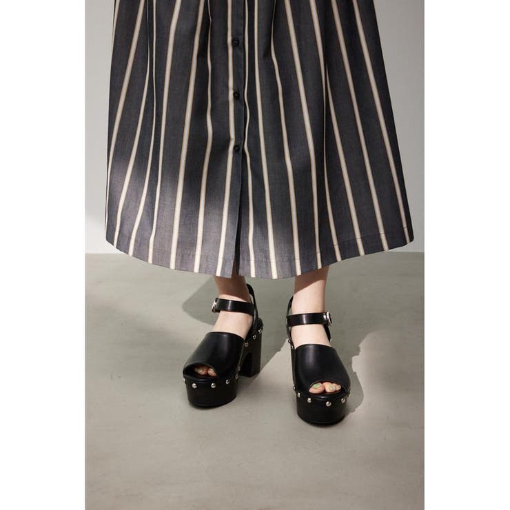 CHUNKY HEEL STUDS SANDALS | AZUL BY MOUSSY | 詳細画像10 