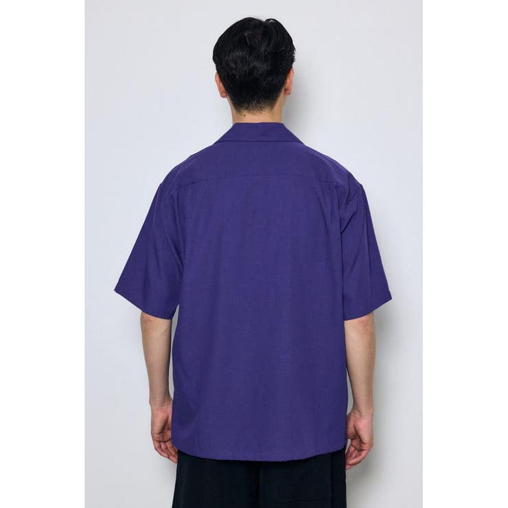 ツートーン切替開襟半袖シャツ | AZUL BY MOUSSY | 詳細画像40 