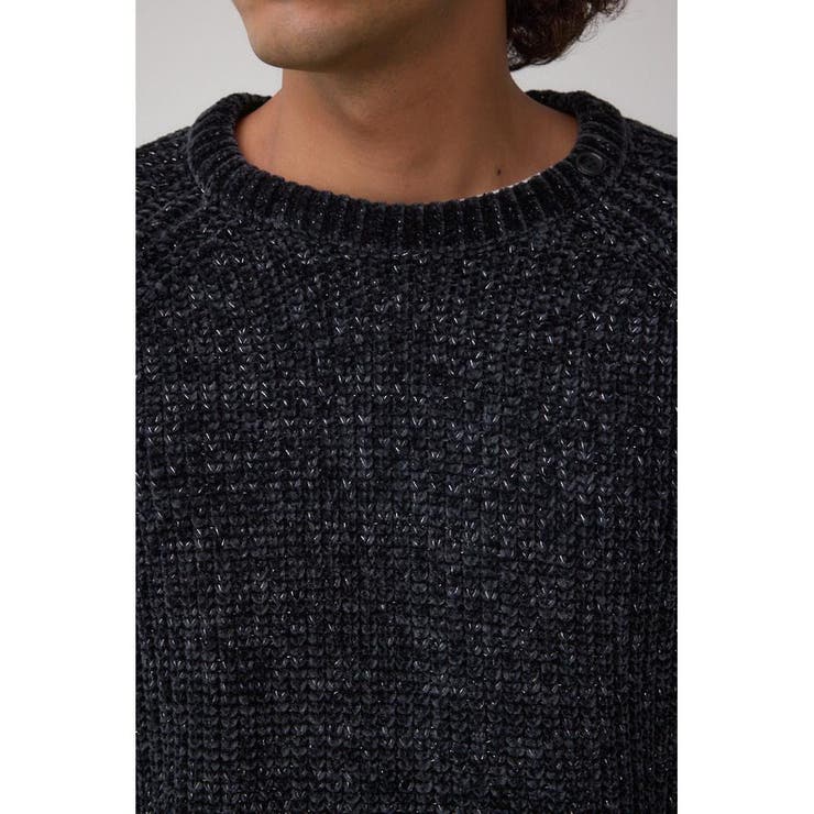 ベロアモールラメ入りニットトップス | AZUL BY MOUSSY | 詳細画像8 