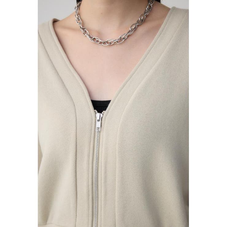 フロントZIPウラケカーディガン | AZUL BY MOUSSY | 詳細画像7 