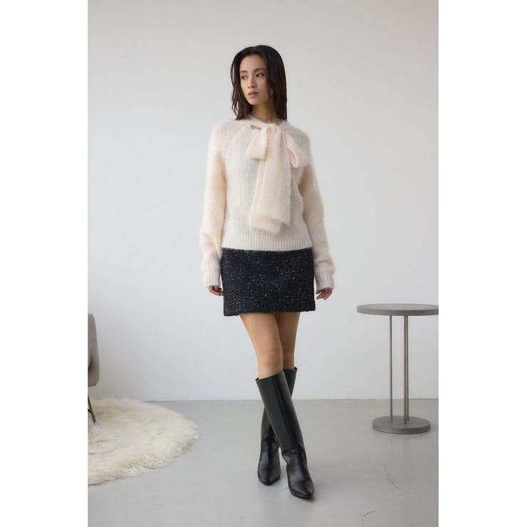 ラメブークレミニタイトスコート | AZUL BY MOUSSY | 詳細画像17 