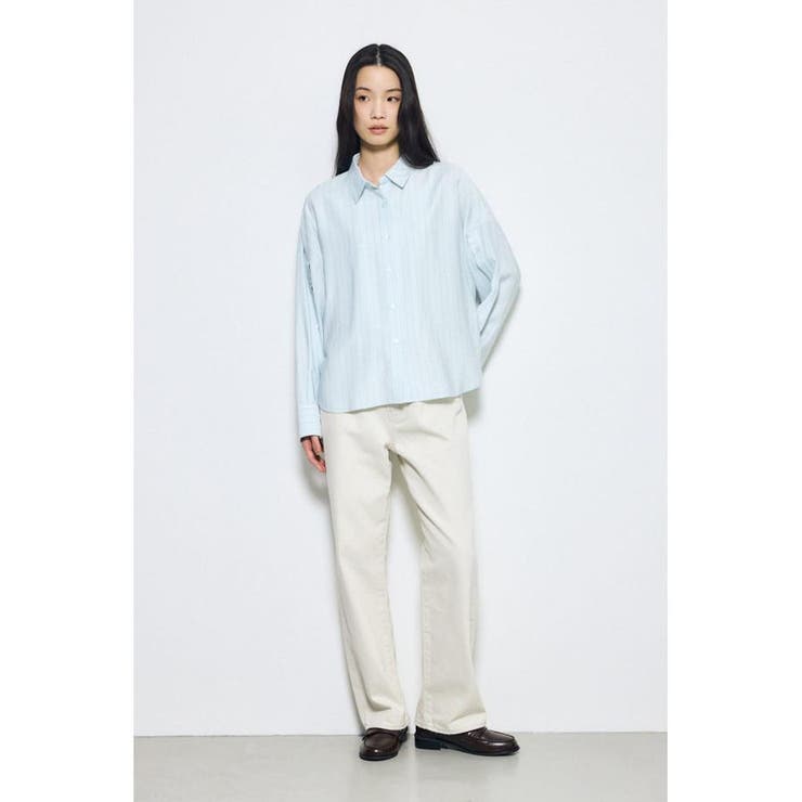 スリーブボタンストライプシャツ | AZUL BY MOUSSY | 詳細画像20 