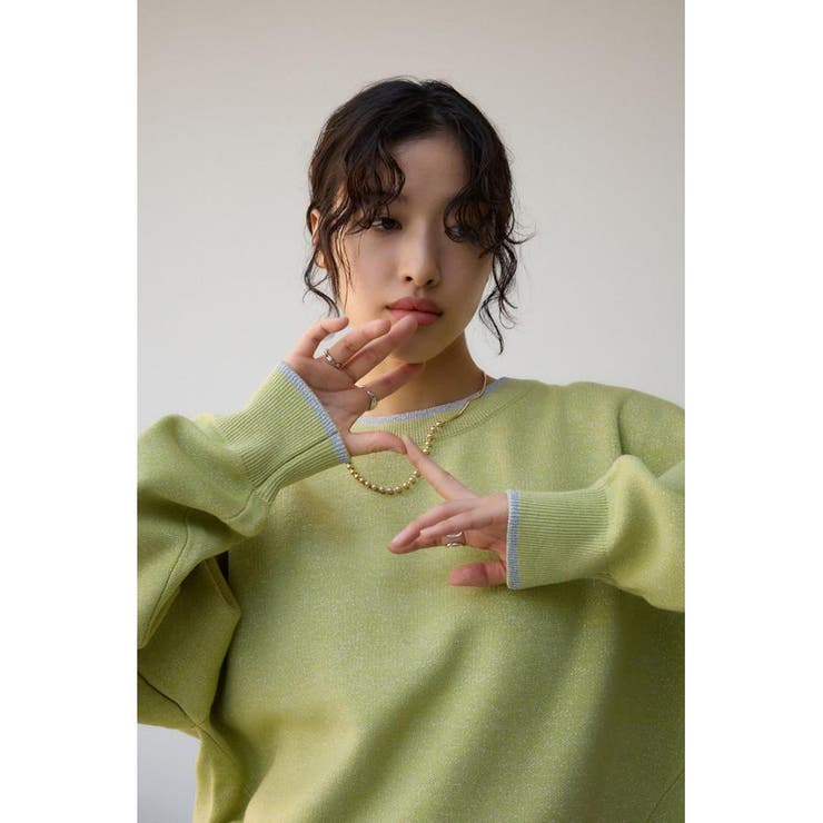 スウェットライクジャガードニット | AZUL BY MOUSSY | 詳細画像13 