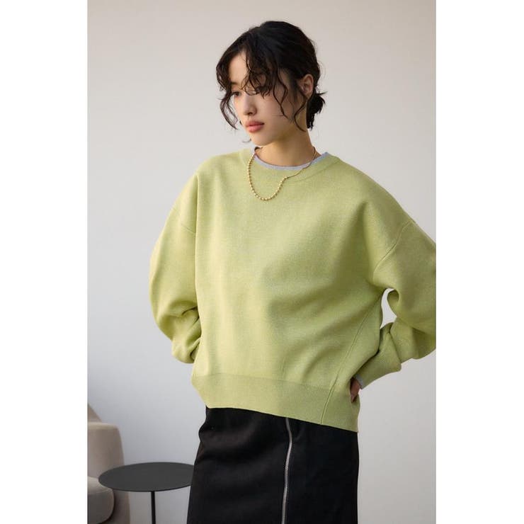スウェットライクジャガードニット | AZUL BY MOUSSY | 詳細画像14 