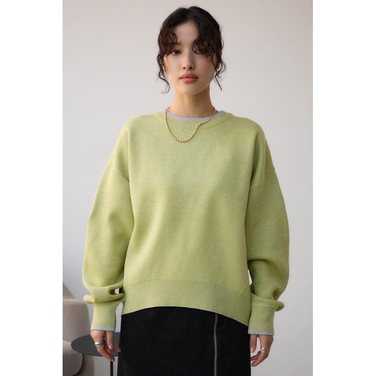 スウェットライクジャガードニット | AZUL BY MOUSSY | 詳細画像16 