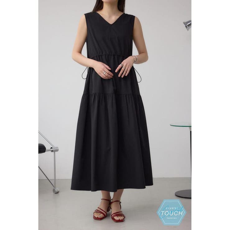 BLK | C/T撥水ティアードドロストワンピース | AZUL BY MOUSSY