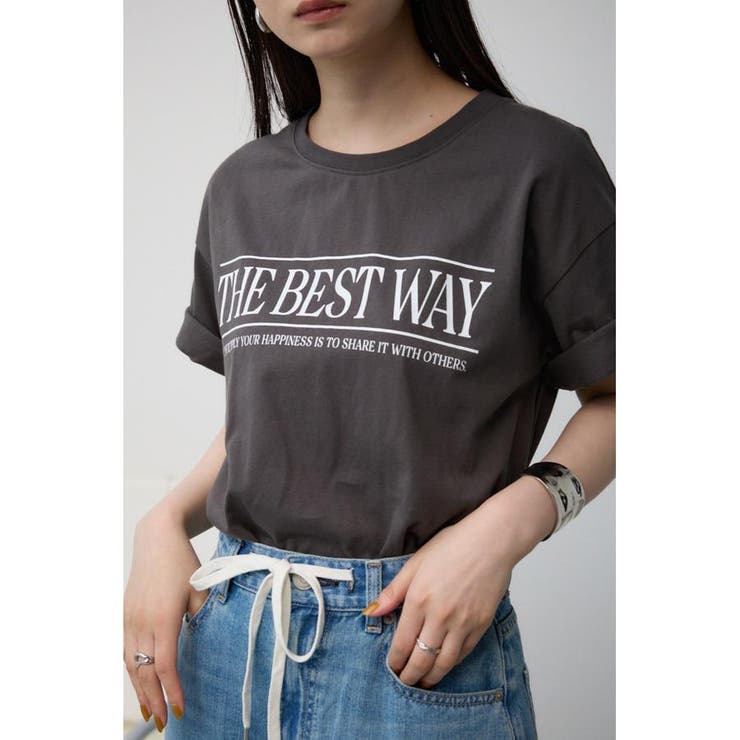 C.GRY | カジュアルロゴTシャツ | AZUL BY MOUSSY