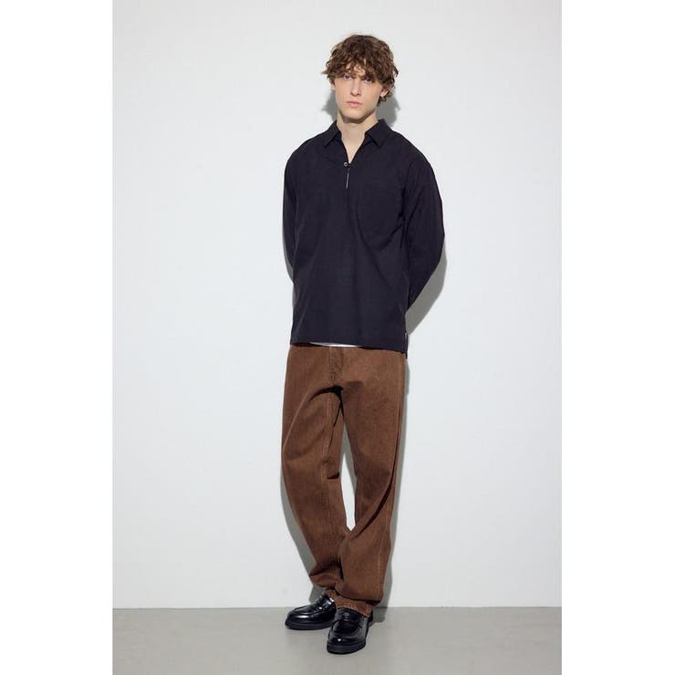 フレンチリネンCOOLMAXスキッパーシャツ | AZUL BY MOUSSY | 詳細画像15 