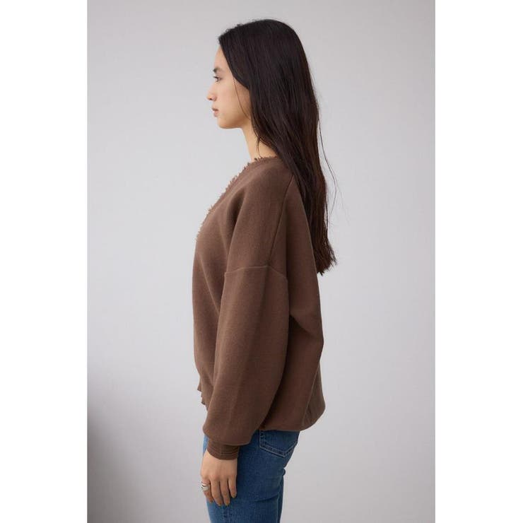 Vネックフリンジスウェッターニット | AZUL BY MOUSSY | 詳細画像17 