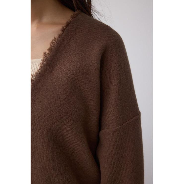 Vネックフリンジスウェッターニット | AZUL BY MOUSSY | 詳細画像21 