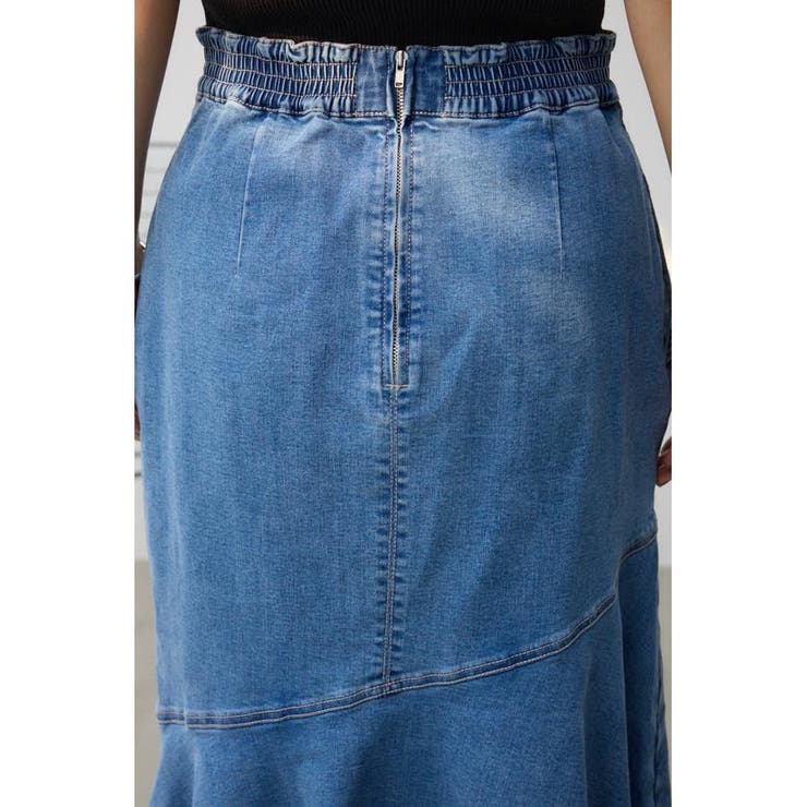カシュクールフレアマーメードデニムスカート | AZUL BY MOUSSY | 詳細画像8 