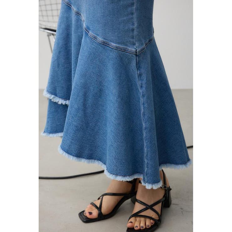 カシュクールフレアマーメードデニムスカート | AZUL BY MOUSSY | 詳細画像11 