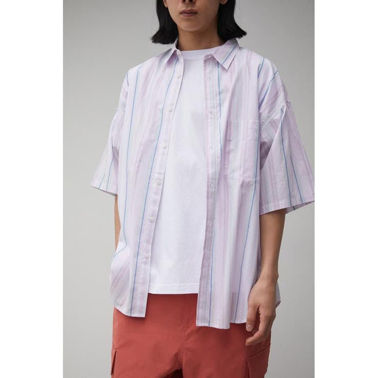 柄PNK5 | WIDE RELAX HALF SLEEVE SHIRT | AZUL BY MOUSSY