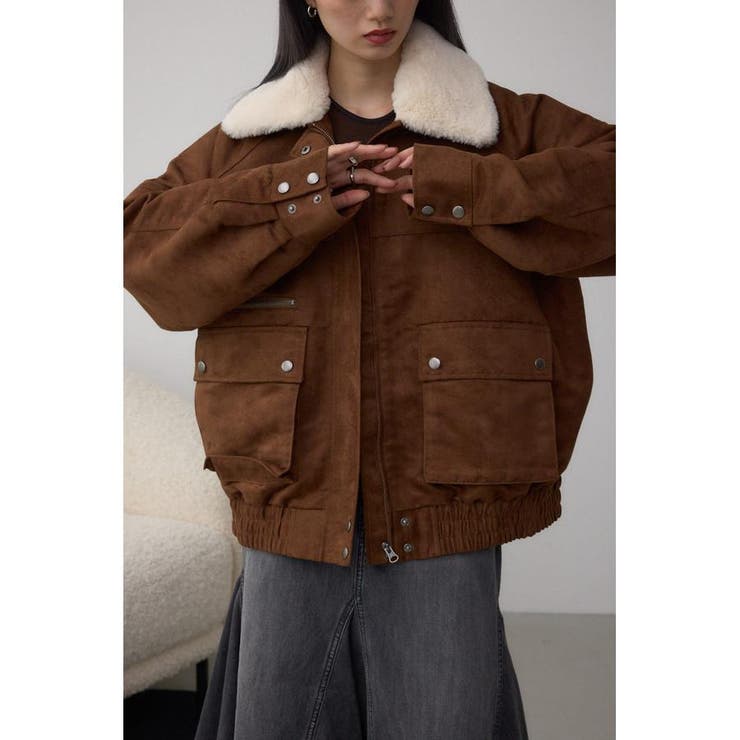 2WAY フェイクスエードブルゾン | AZUL BY MOUSSY | 詳細画像1 