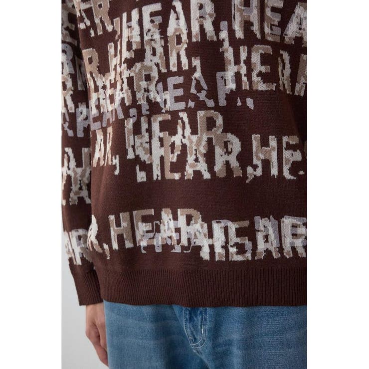 総ロゴペイントニットトップス | AZUL BY MOUSSY | 詳細画像22 