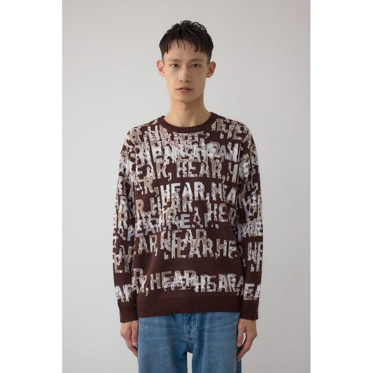 総ロゴペイントニットトップス | AZUL BY MOUSSY | 詳細画像16 