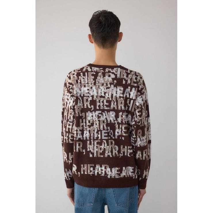 総ロゴペイントニットトップス | AZUL BY MOUSSY | 詳細画像18 