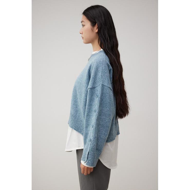 ボタンスリーブクロップドニットトップス | AZUL BY MOUSSY | 詳細画像15 