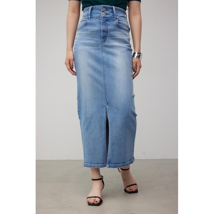 L/BLU1 | AZUL DENIM/ハイウエストスカート | AZUL BY MOUSSY