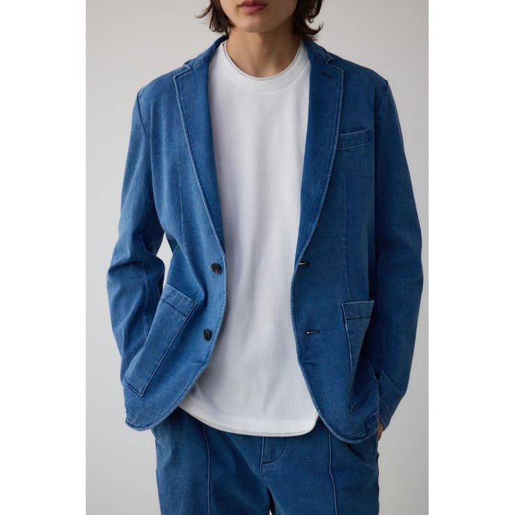 BLU | ストレッチデニムテーラードジャケット | AZUL BY MOUSSY