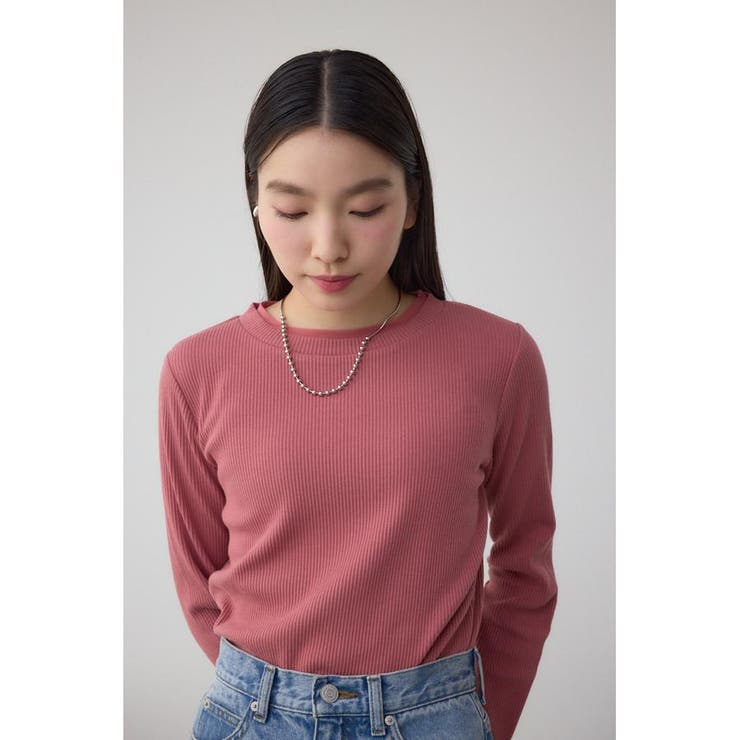 シアーネックリブトップス | AZUL BY MOUSSY | 詳細画像21 