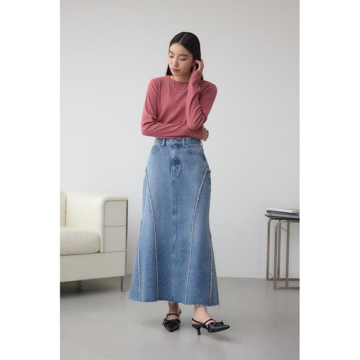 シアーネックリブトップス | AZUL BY MOUSSY | 詳細画像23 