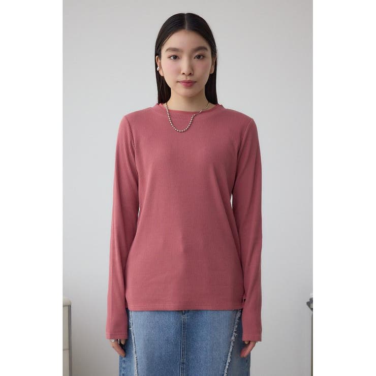 シアーネックリブトップス | AZUL BY MOUSSY | 詳細画像24 