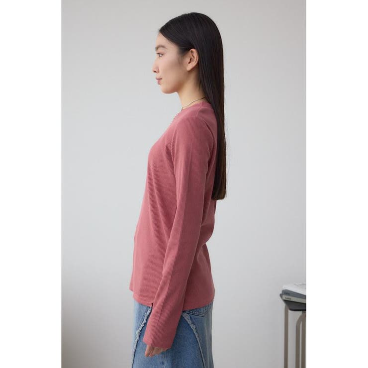 シアーネックリブトップス | AZUL BY MOUSSY | 詳細画像25 