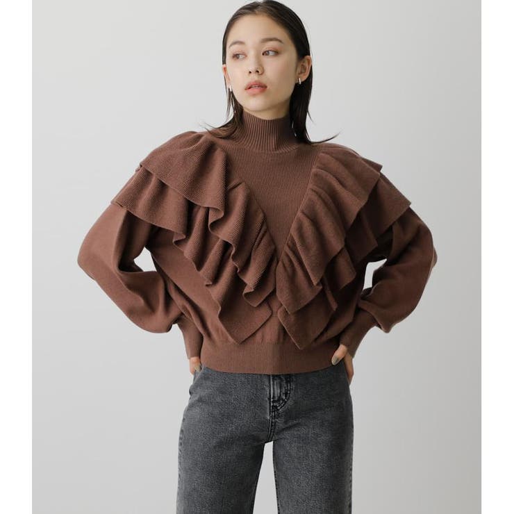 BIG FRILL KNIT TOPS[品番：AZLW0019245]｜AZUL BY MOUSSY（アズール
