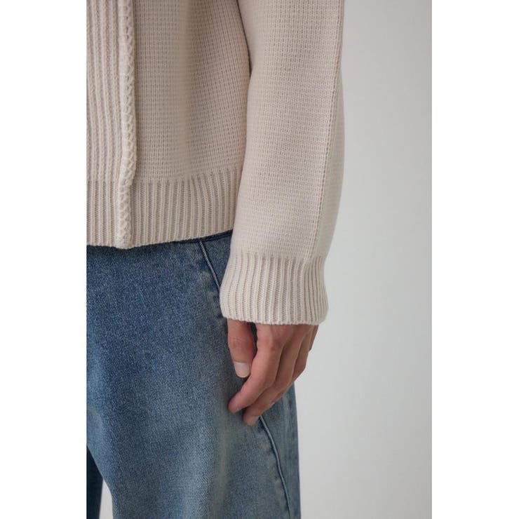 編地ミックスニットトップス | AZUL BY MOUSSY | 詳細画像10 