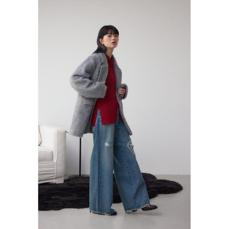 AZUL DENIM リペアワイドデニム | AZUL BY MOUSSY | 詳細画像16 