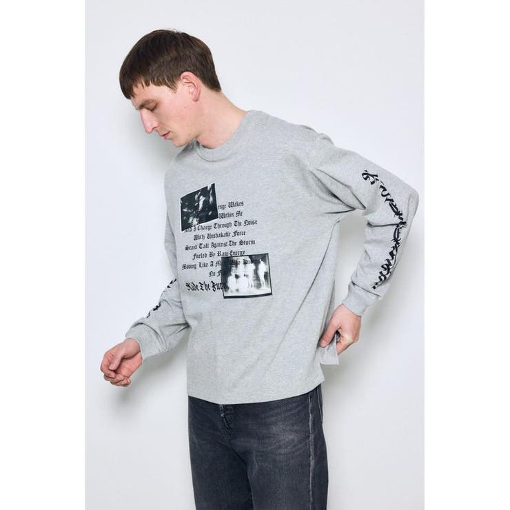 袖ロゴ長袖Tシャツ | AZUL BY MOUSSY | 詳細画像28 