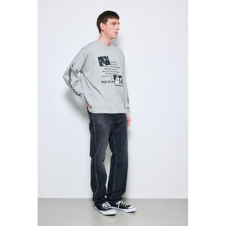 袖ロゴ長袖Tシャツ | AZUL BY MOUSSY | 詳細画像30 