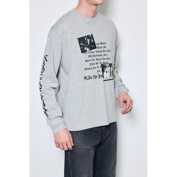 T.GRY | 袖ロゴ長袖Tシャツ | AZUL BY MOUSSY