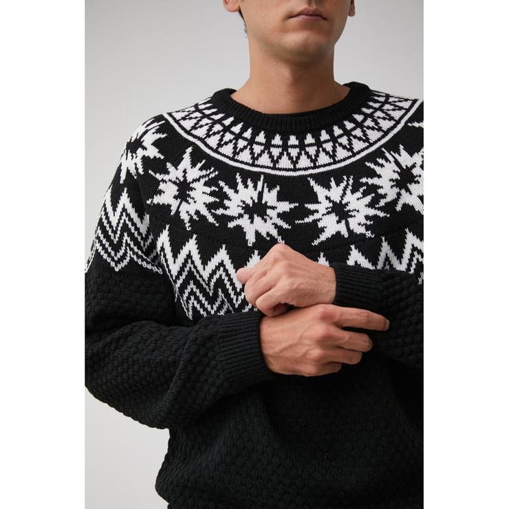 CIRCLE JACQUARD KNIT[品番：AZLW0020508]｜AZUL BY MOUSSY（アズール