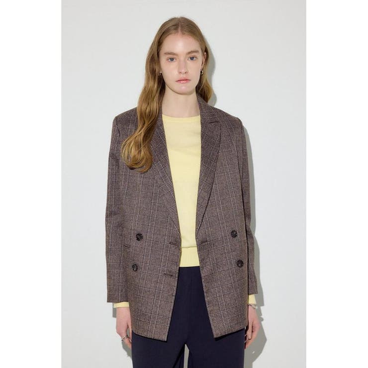 Glen Check | 素材アソートテーラードジャケット | AZUL BY MOUSSY