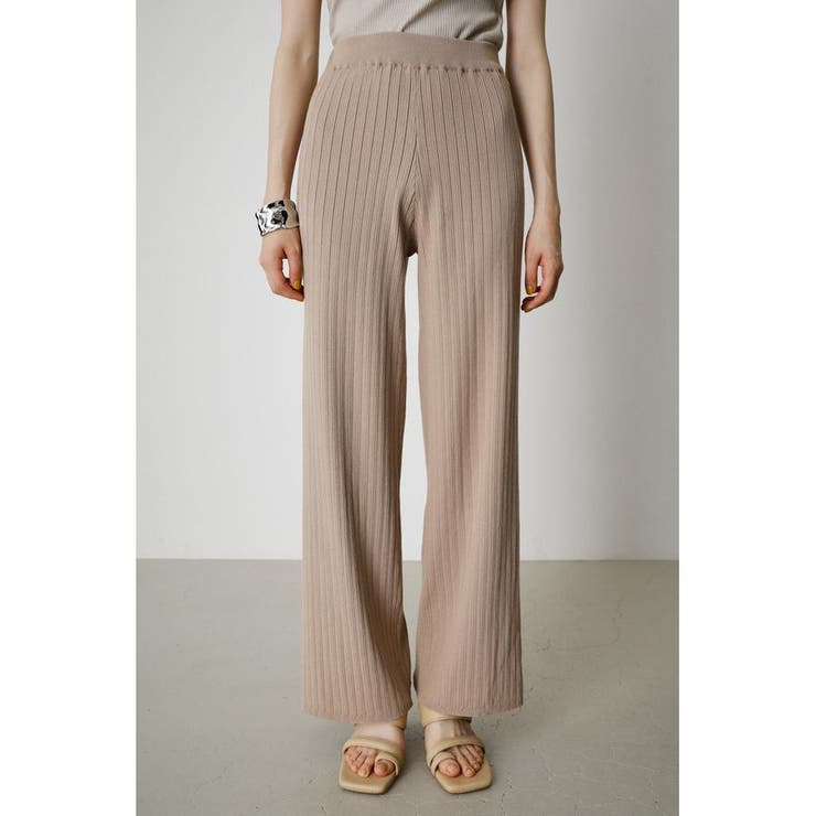 BASIC KNIT RIB PANTS | AZUL BY MOUSSY | 詳細画像15 