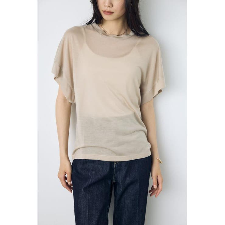 ドレープフレンチスリーブTシャツ | AZUL BY MOUSSY | 詳細画像18 