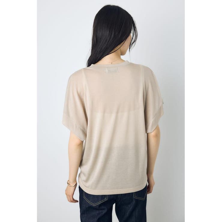ドレープフレンチスリーブTシャツ | AZUL BY MOUSSY | 詳細画像20 