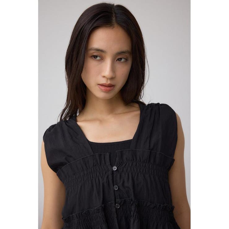 素材アソートシャーリングベスト | AZUL BY MOUSSY | 詳細画像2 