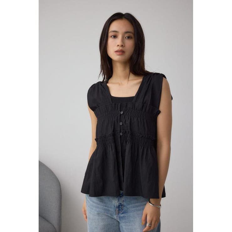 素材アソートシャーリングベスト | AZUL BY MOUSSY | 詳細画像3 