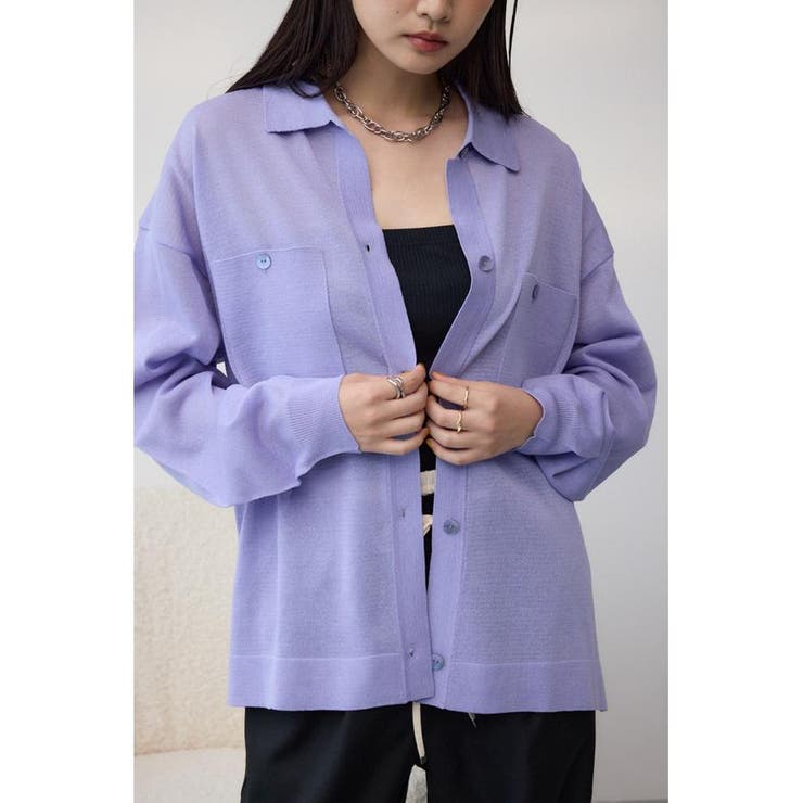 PUR | エリツキシアーカーディガン | AZUL BY MOUSSY