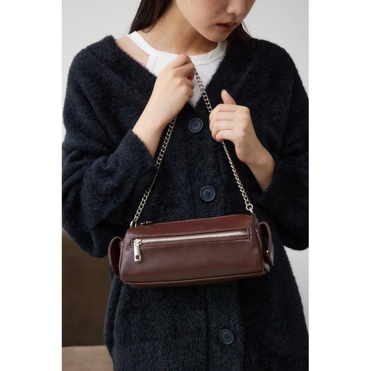 BRN | サイドポケットワイドシェイプバッグ | AZUL BY MOUSSY