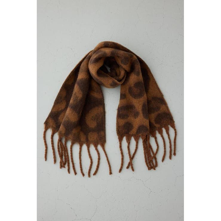 レオパードジャガードマフラー | AZUL BY MOUSSY | 詳細画像4 